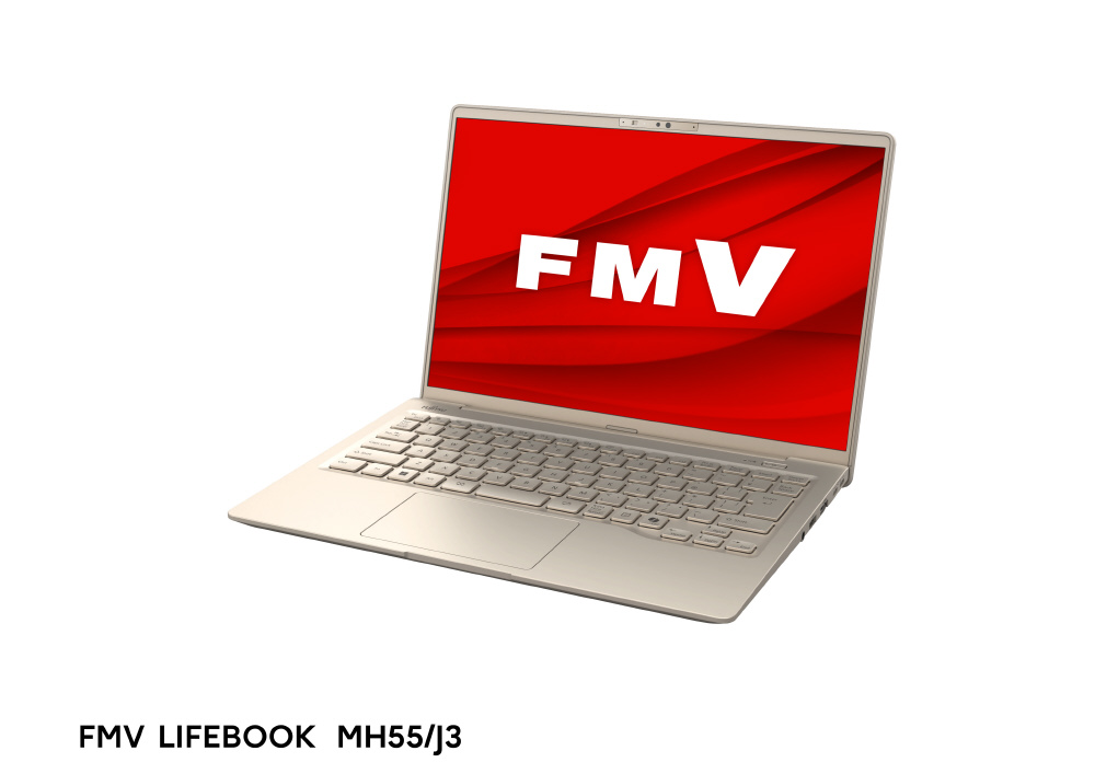 ノートパソコン FMV LIFEBOOK MH55/J3 ベージュゴールド FMVM55J3G ［14.0型 /Windows11 Home /AMD  Ryzen 5 /メモリ：16GB /SSD：256GB /Office HomeandBusiness /日本語版キーボード  /2024年10月モデル］｜の通販はソフマップ[sofmap]