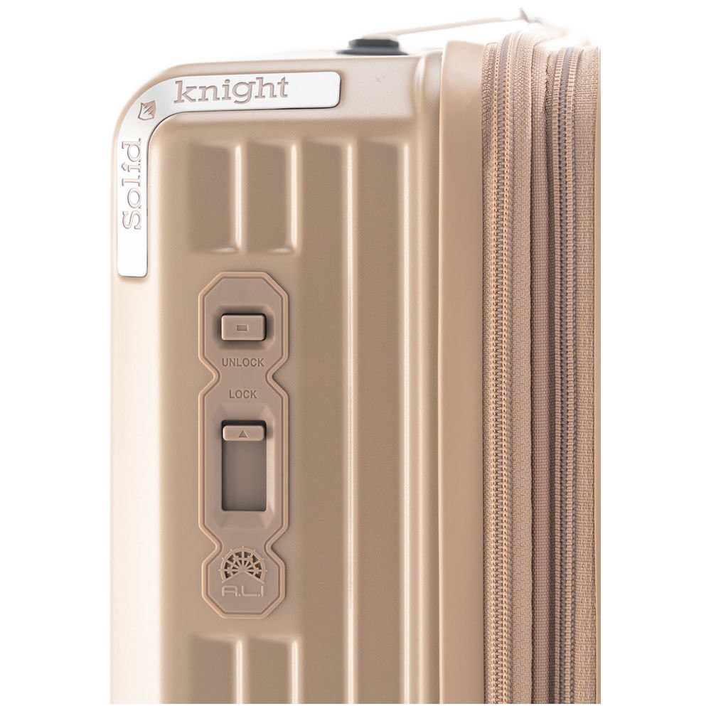 スーツケース ジッパータイプ 104L 拡張機能付き マットブラック ALI