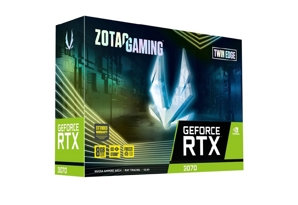 ゲーミンググラフィックボード GeForce RTX 3070 Twin Edge ZT-A30700E