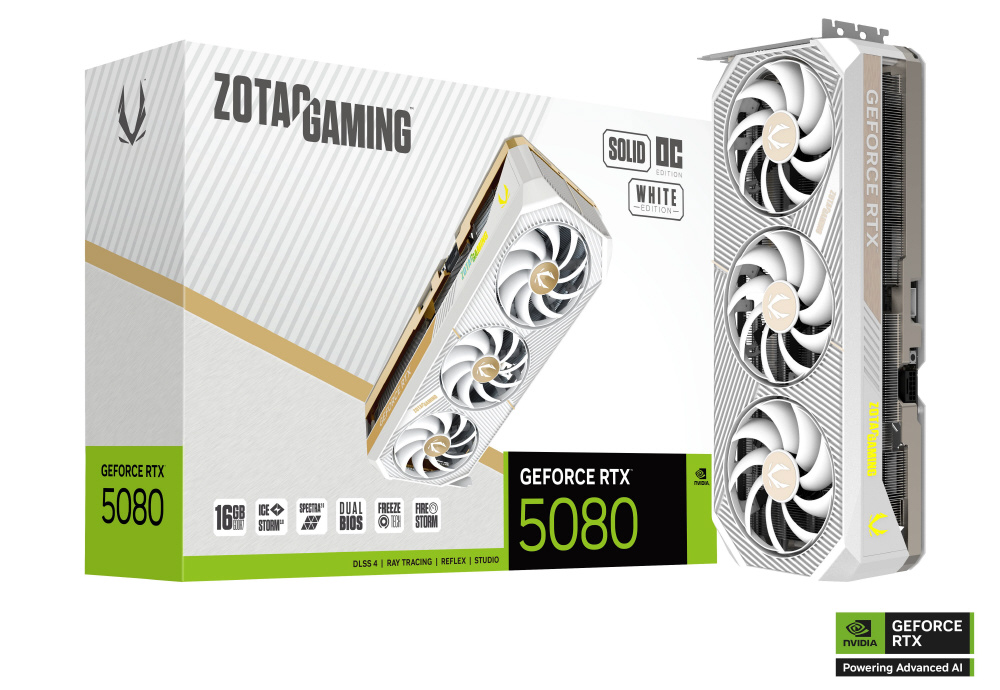 お気に入り ゲーミンググラフィックボード RTX 5080 SOLID OC White Edition グラフィックボード・グラボ・ビデオカード