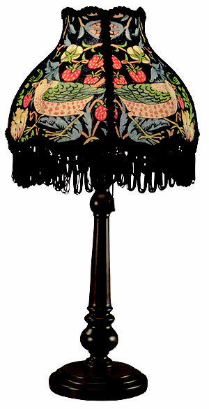 インテリア テーブルランプ(いちご泥棒・あお) William Morris lamps