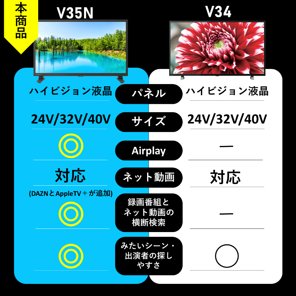 液晶テレビ REGZA(レグザ) 24V35N ［24V型 /Bluetooth対応