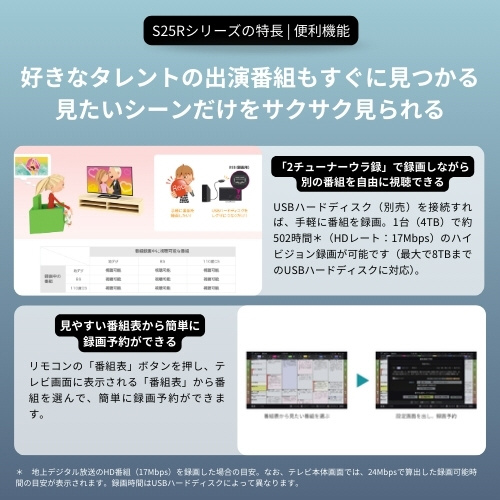 液晶テレビ REGZA(レグザ) 40S25R ［40V型 /フルハイビジョン］｜の