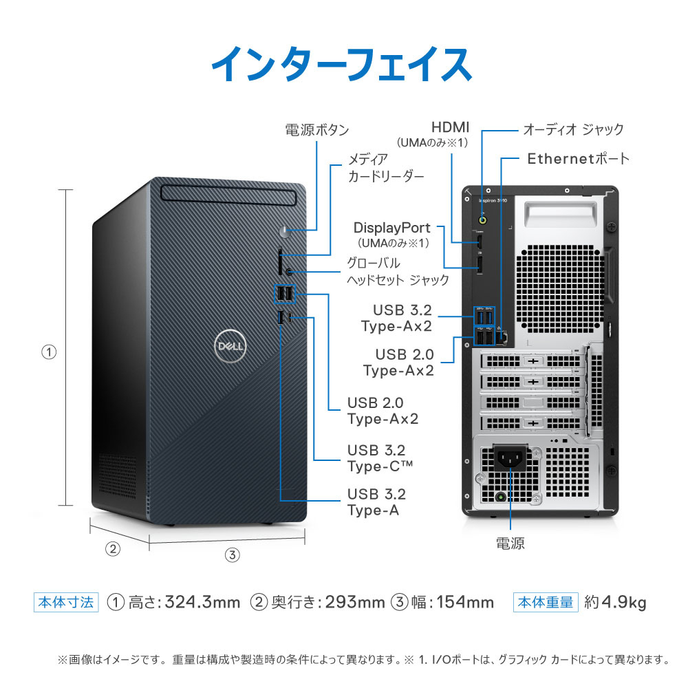 Dell Inspiron3910 メモリ16GB SSD512GB