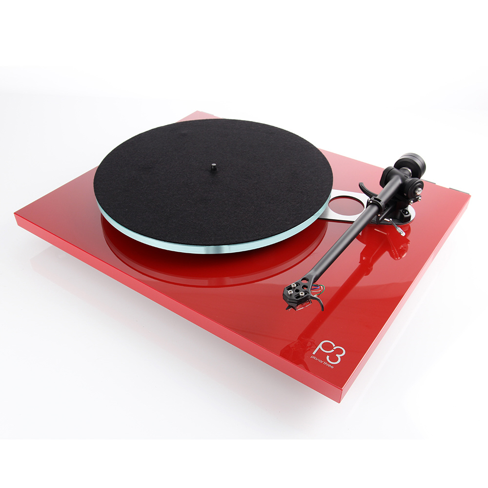 レコードプレーヤー(50HZ地域専用)　カートリッジ付 レッド PLANAR3MK2-RED-WITH-ELYS2/50HZ