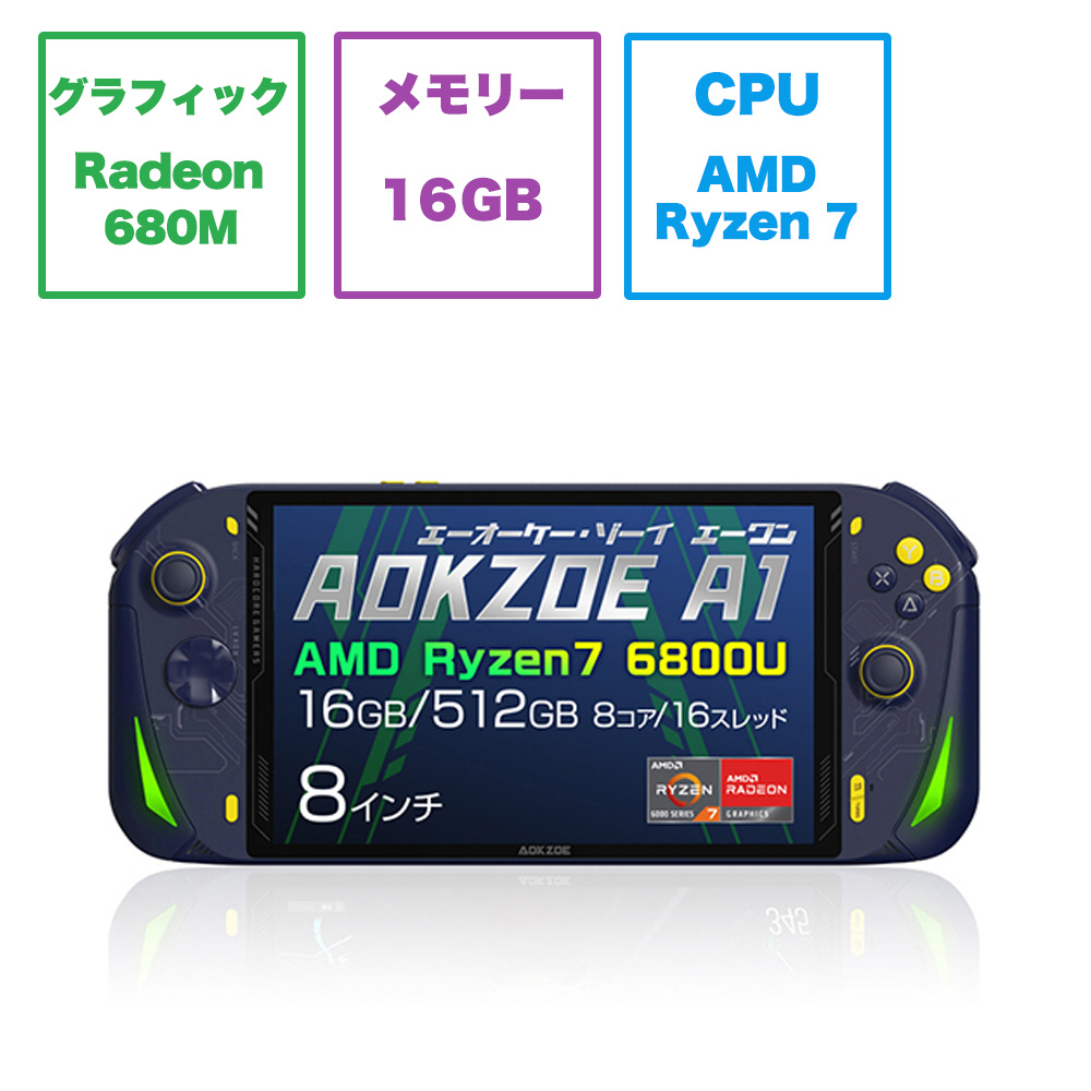 AOKZOEA1-5R ゲーミングモバイルパソコン AOKZOE A1 クォンタムブルー