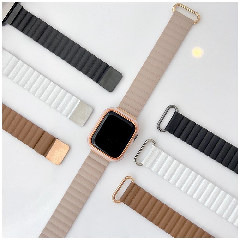 Apple Watch‎ PUレザーベルト グレー 38 40 41mm