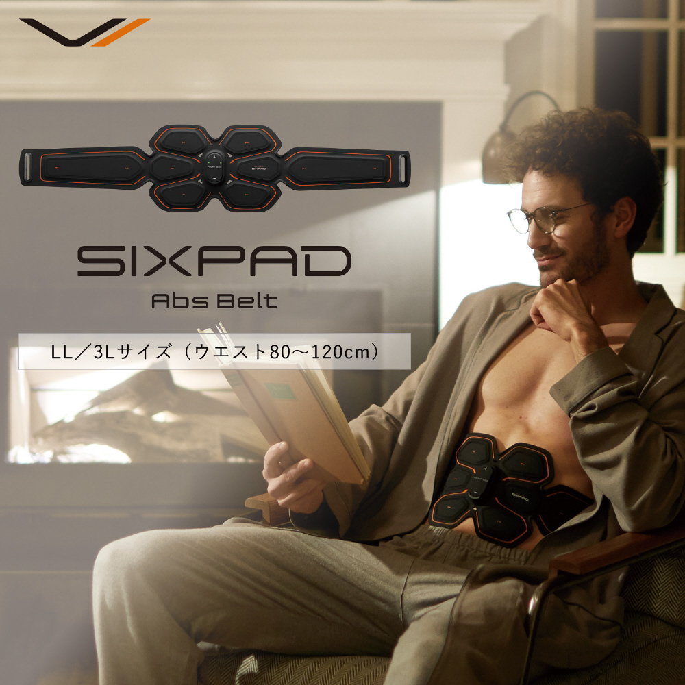 MTG シックスパッド アブズベルト[SP-AB2209F-L](SIXPAD Abs Belt LL/3L アブズベルト) シックスパッド ブラック  SP-AB2209F-L