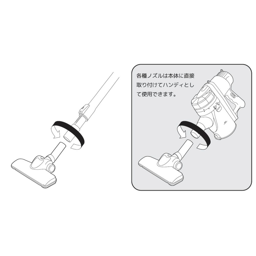 2WAYサイクロンクリーナー サイクロニックマックス ルーチェ VS-7301 