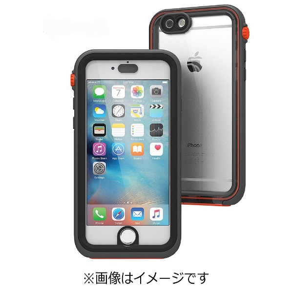 iPhone 6s／6用　完全防水ケース　ブラックオレンジ　Catalyst　CT-WPIP154-BKOR