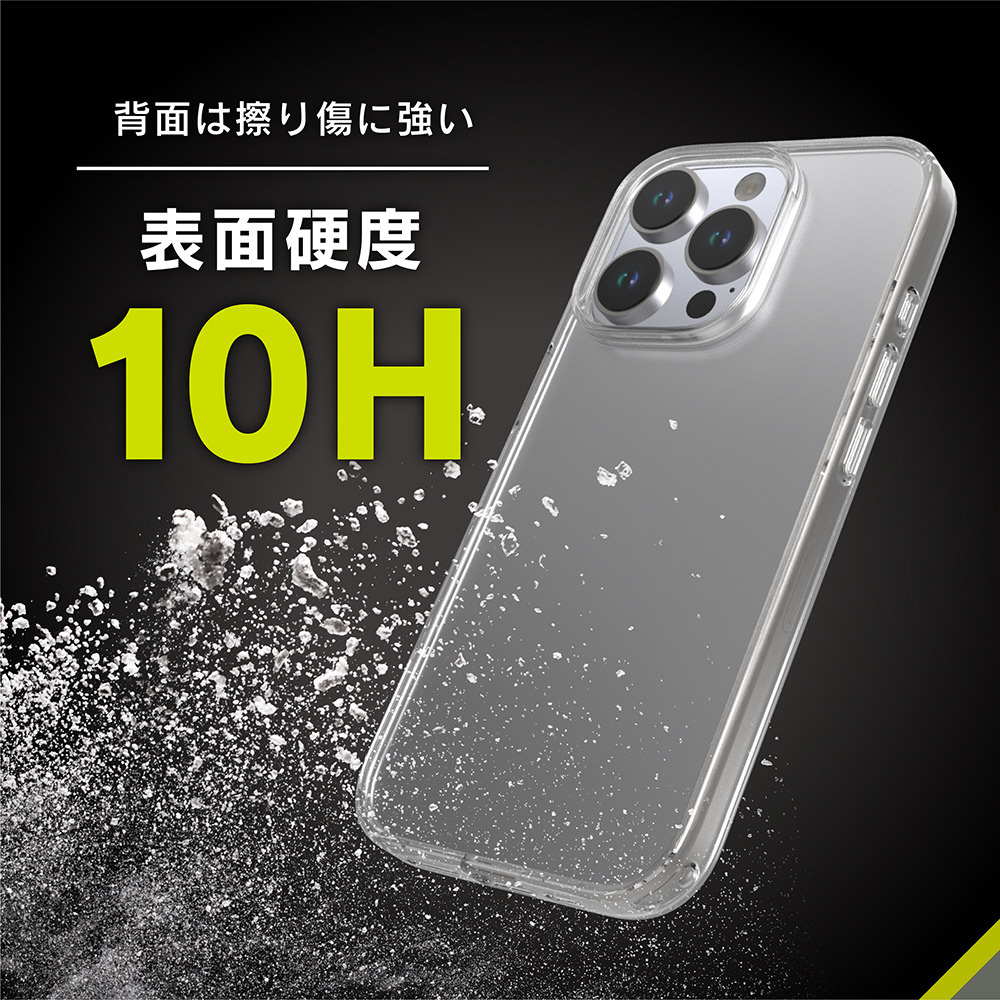 iPhone 16 Pro meliano ソフトケース クリアオーロラ - PM-A24CUCAPN