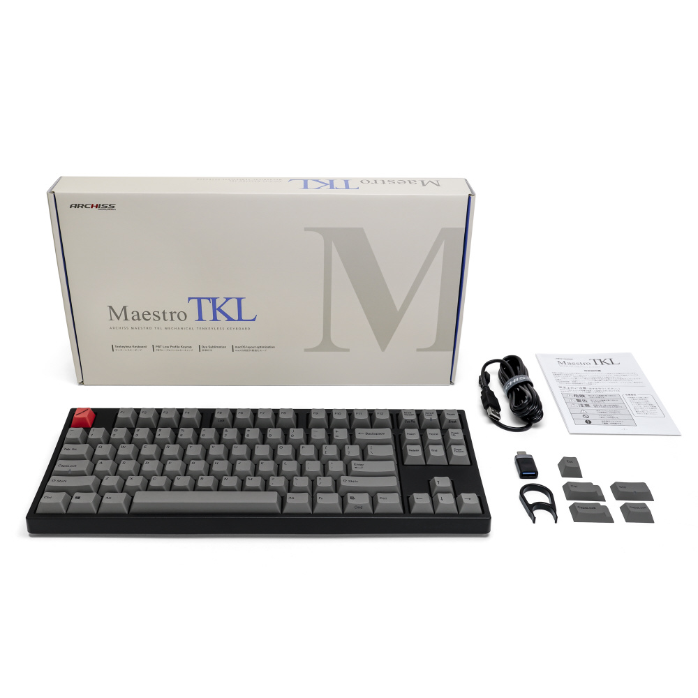 キーボード Maestro TKL(青軸・英語配列)(Mac/Windows11対応) AS-KBM87
