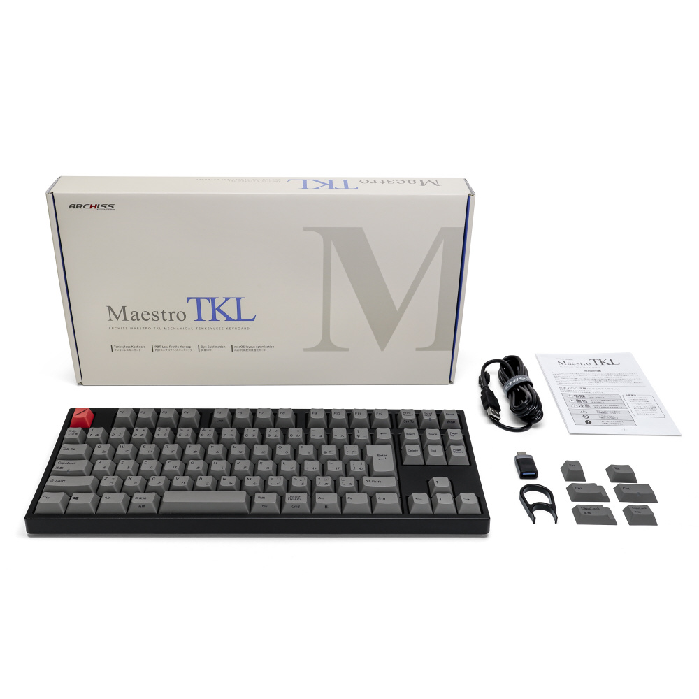 キーボード Maestro TKL(静音赤軸)(Mac/Windows11対応) AS-KBM91/SRGBA ［有線  /USB］｜の通販はソフマップ[sofmap]