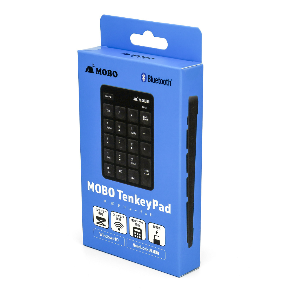 【 新品 未開封 】   MOBO テンキー MOBO TenkeyPad ワイヤレス ホワイト [ワイヤレス /Bluetooth] AM-NPB20-SW 未使用 送料無料 販売終了：MOBO TenkeyPad 2 Duo | MOBO
