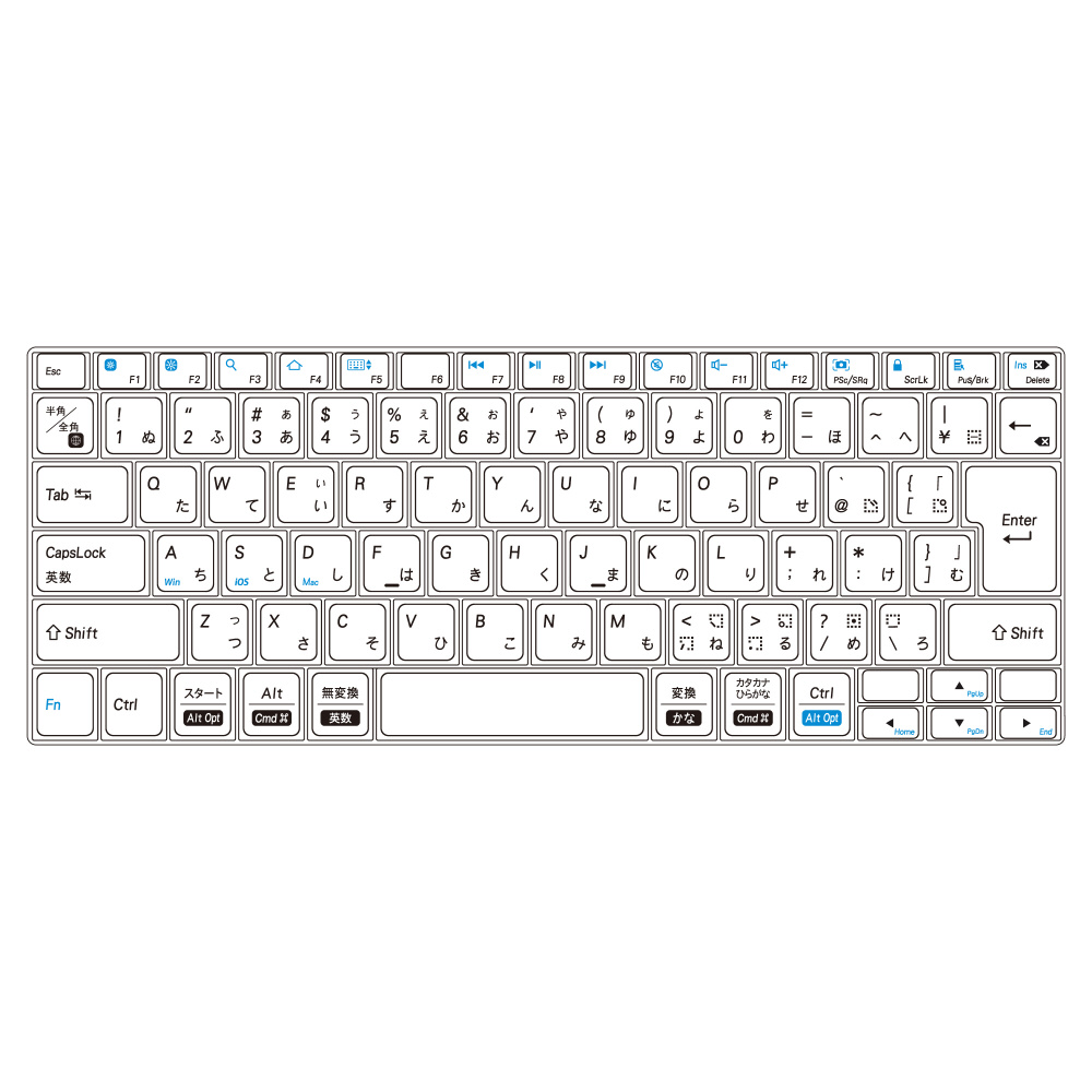 【極美品キーボード】爆速SSD✨最新Win11/ホワイト/初心者向け/マウス付属 キーボード INTRO Mini A(iPadOS/iOS/Mac/Windows11対応) ホワイト AS