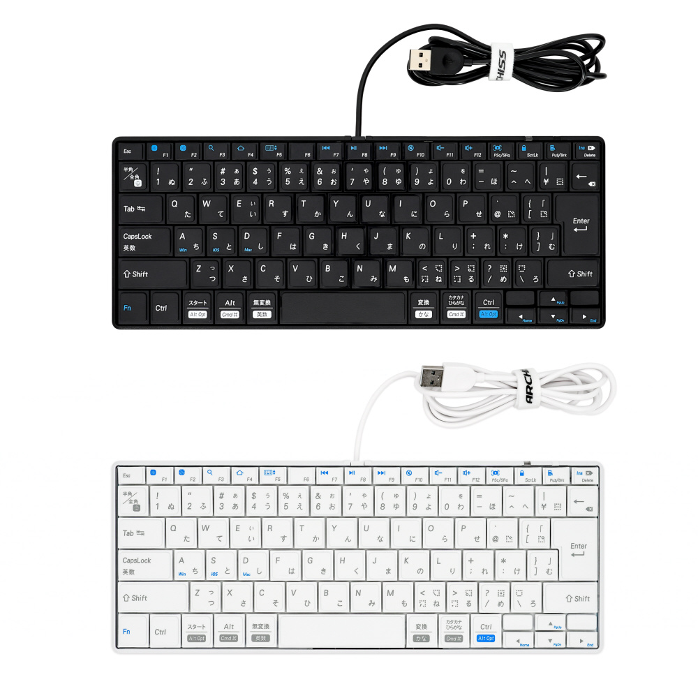 キーボード INTRO Mini A(iPadOS/iOS/Mac/Windows11対応) ホワイト AS