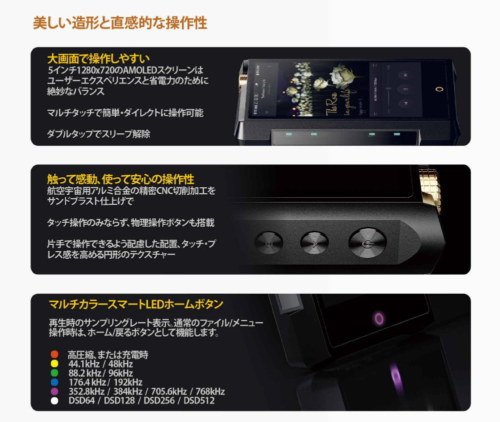 ポータブルプレーヤー Cayin N8ii Cayin N8ii・Nutube真空管搭載デジタルオーディオプレーヤー