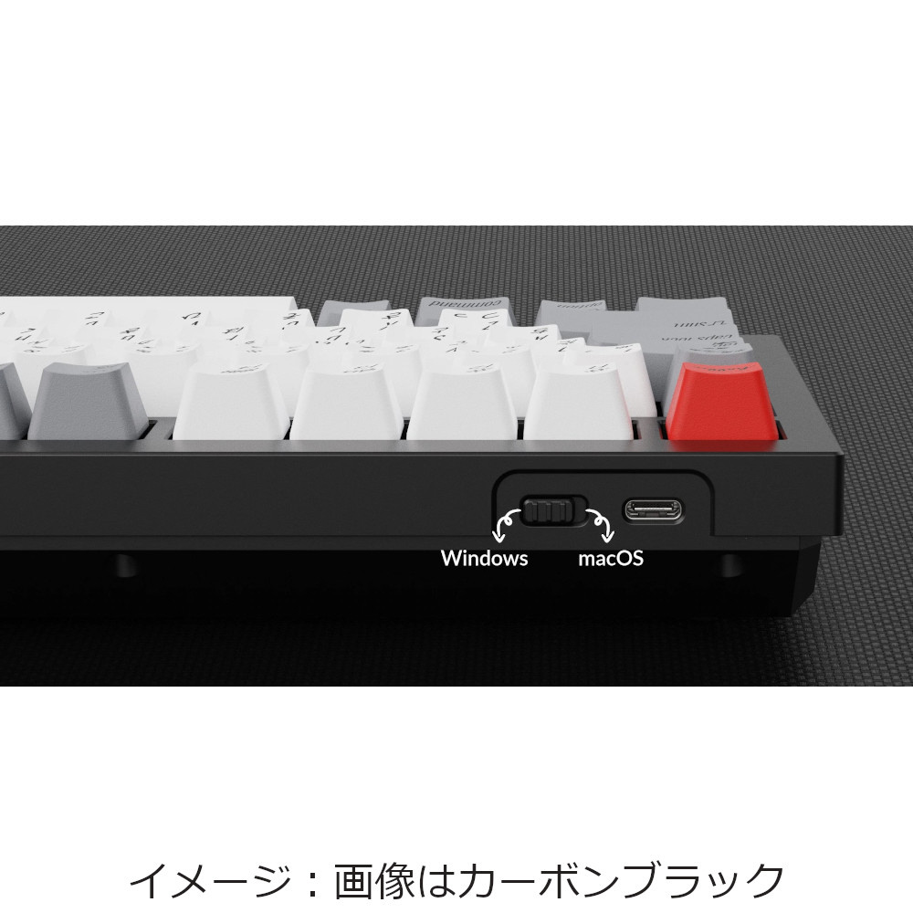 美品】Keychron Q1-O3-JIS日本語配列 ネイビーブルー 茶軸