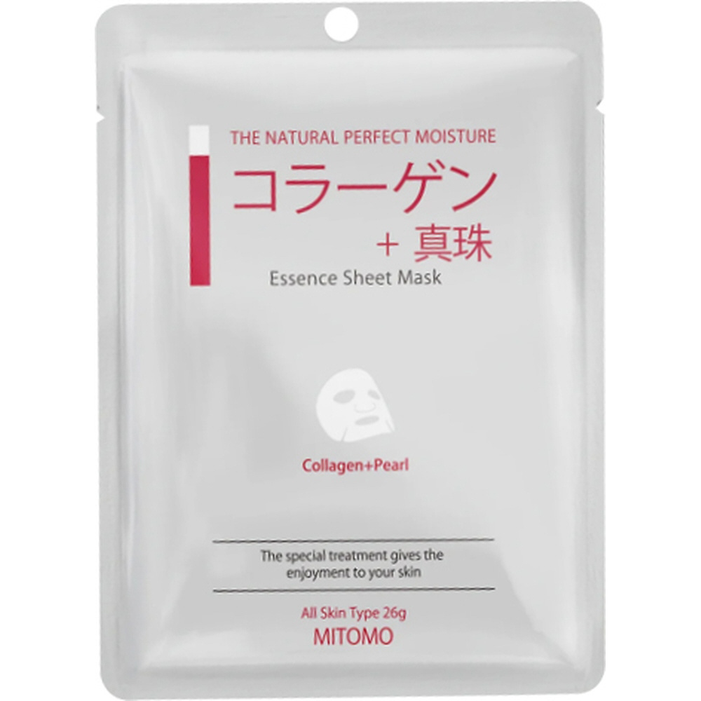 MCフェイスマスク CP6 コラーゲン＋真珠 1枚 MITOMO｜ミトモ MC601-A-1