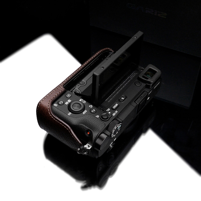 GARIZ SONY α6400/6300 兼用 本革カメラケース XS-CHA6400BR ブラウン