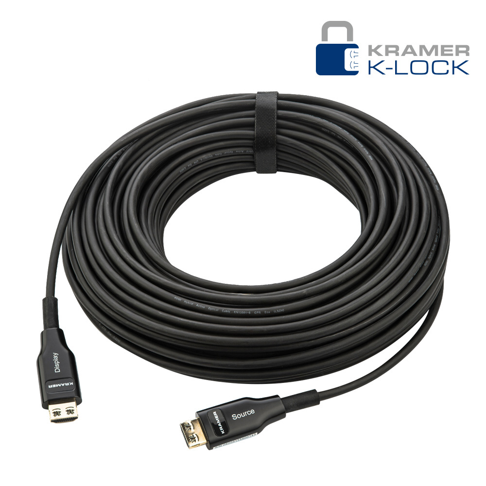 15.2m アクティブHDMI 光ファイバーケーブル KRAMER（クレイマー） CLS