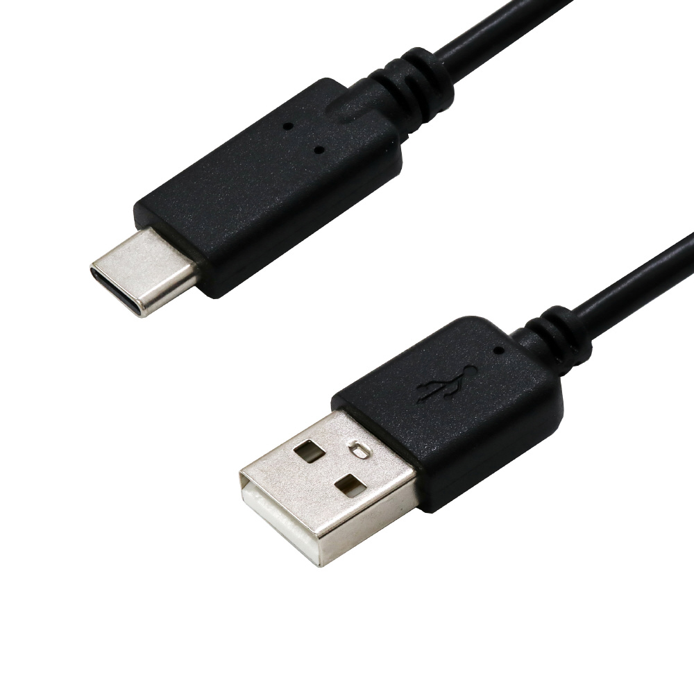 USB-A to Type-Cケーブル 3A対応 2.0m ブラック　IH-UD3C200K IH-UD3C200K ［Quick Charge対応］  【864】