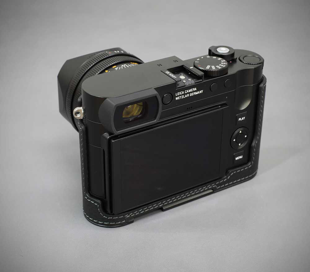 ライカQ3用本革カメラハーフケース ブラック LC-Q3DBK｜の通販は