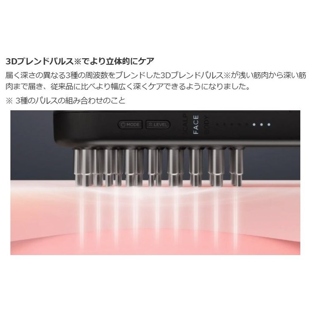 EMSリフトブラシ 3Dケア SAL24305BK ［EMS美顔器 /国内・海外
