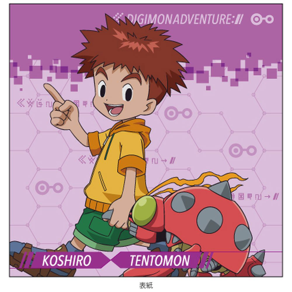 デジモン・光子郎痛バ グッズ-バッチ】デジモンアドベンチャー ロングスクエア缶バッジ 泉