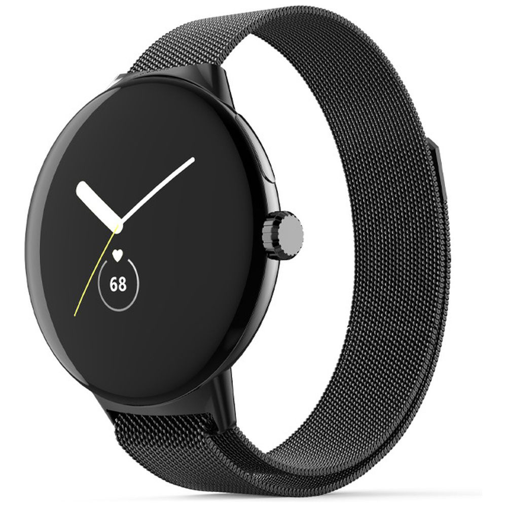 Google Pixel Watch ステレンスマグネットバンド ブラック IQ-PWml-BK