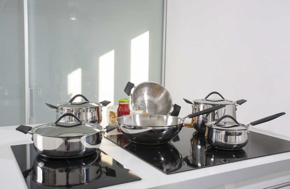 耐熱ガラス蓋付 フライパン（20cm） 33-CARATI INOX シルバー