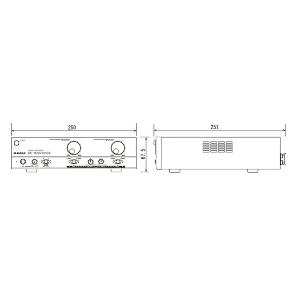 OE-M2020mix 2chモノラルミキンシグアンプ はやとっぷさん OE-M2020mixⅡ 2chモノラルミキンシグアンプ