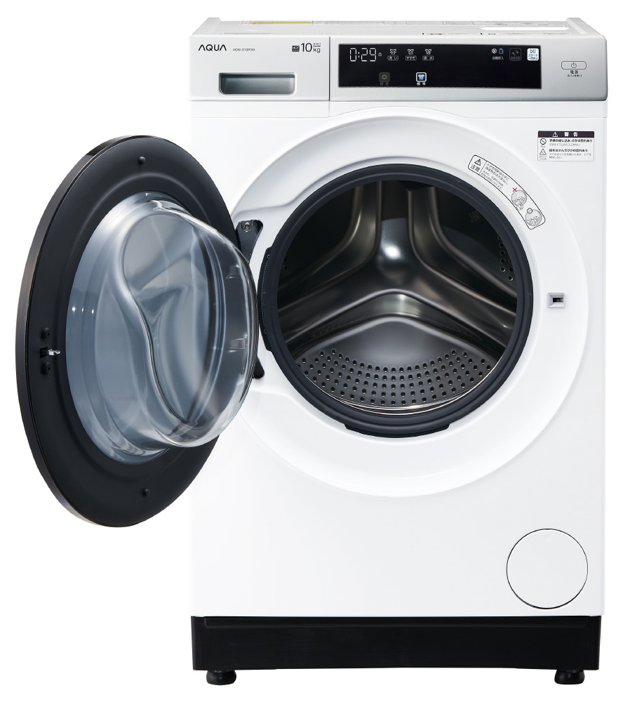 ドラム式洗濯乾燥機（洗濯10kg/乾燥5kg） ホワイト AQW-D10P-L(W) ［洗濯10.0kg /乾燥5.0kg /ヒートポンプ乾燥  /左開き］｜の通販はソフマップ[sofmap]