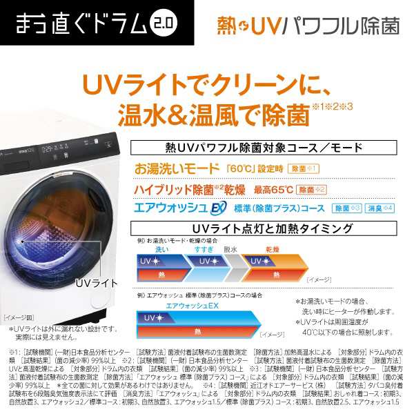 ドラム式洗濯乾燥機 AQUA ホワイト AQW-DX12R-L(W) [洗濯12.0kg ドラム式洗濯乾燥機 AQUA ホワイト AQW-DX12R-L(W) [洗濯12.0kg
