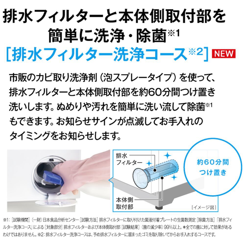 ドラム式洗濯乾燥機 AQUA ホワイト AQW-SD8A-R(W) ［洗濯8.0kg /乾燥