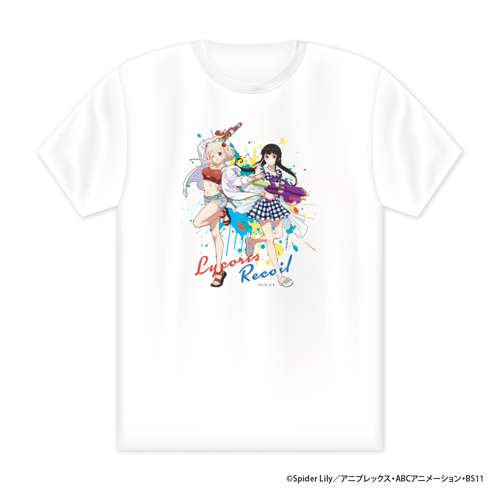 リコリス・リコイル　サマースプラッシュ　オリジナルTシャツ（千束&たきな）L 【sof001】