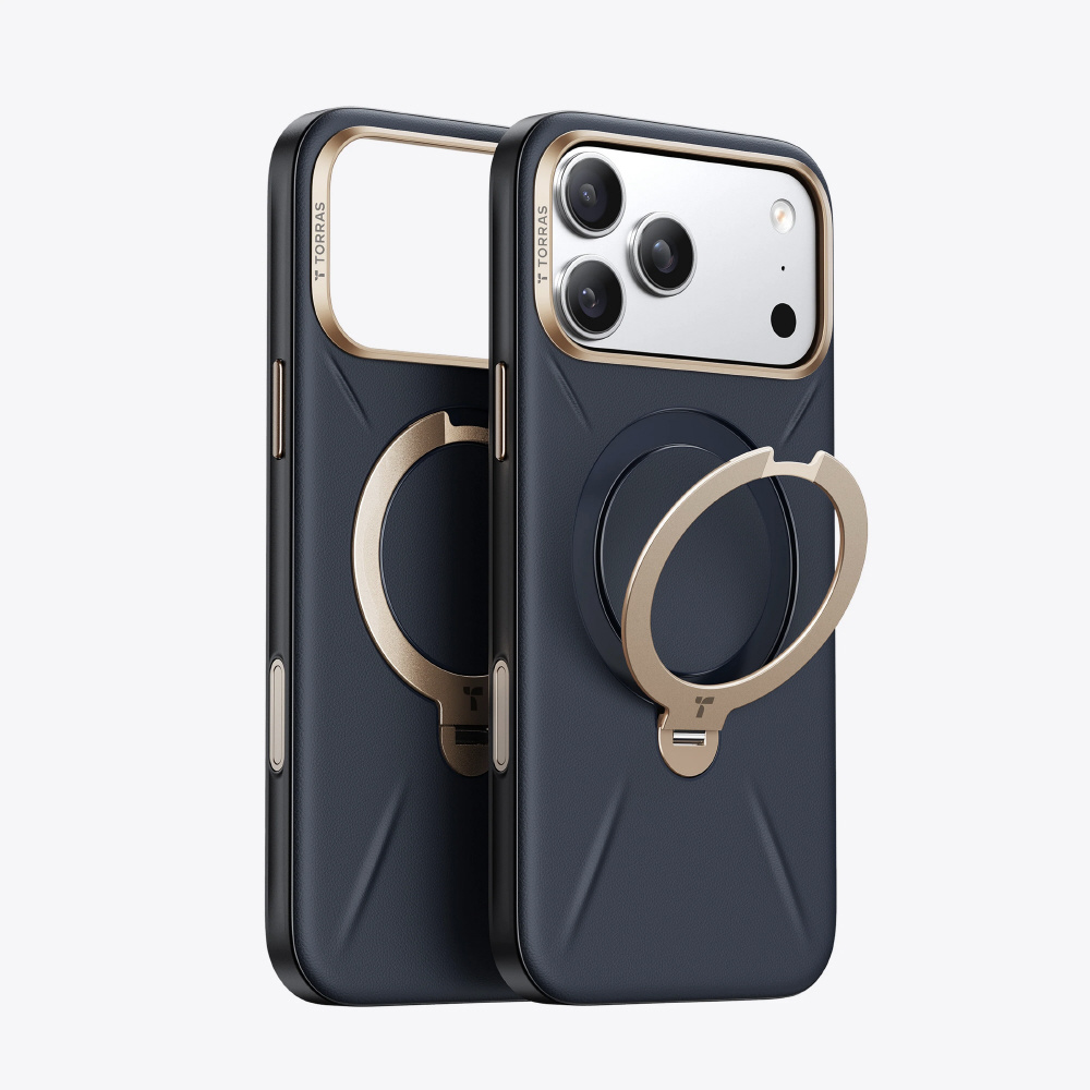TORRAS Ostand Q3スマフォケース iPhone17ケース トラス TORRAS Torras Ostand Q3 レザートーン Case for iPhone17 17Pro