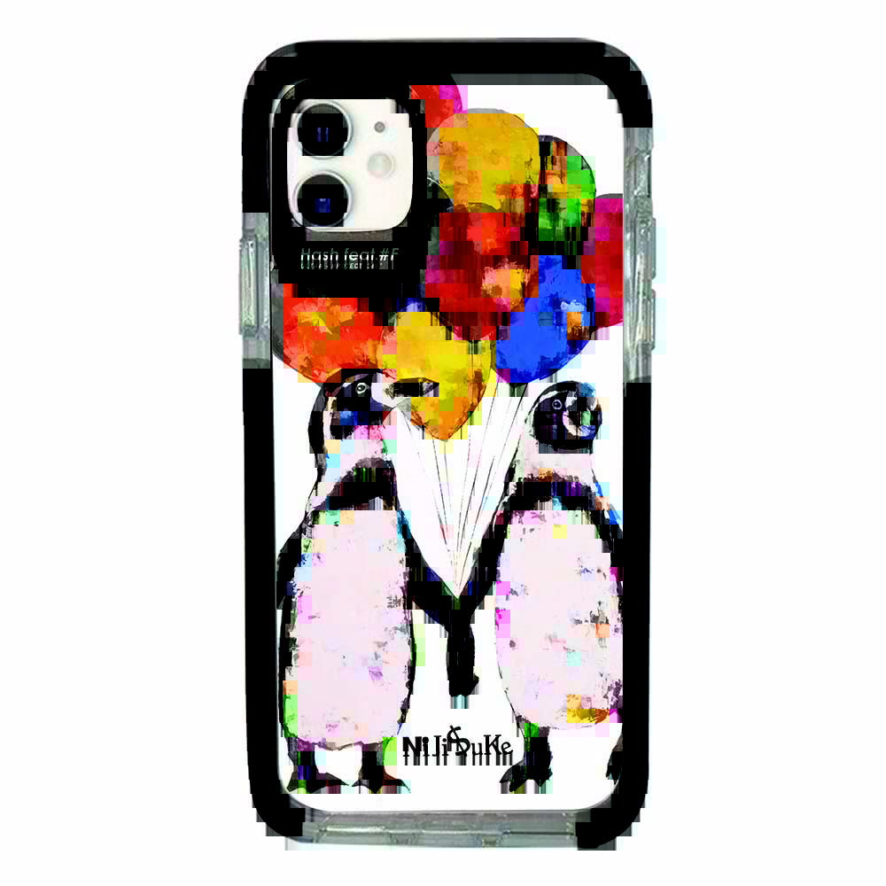 iPhone11 Ultra Protect Ｃase NiJiSuKe ペンギン Hash feat.#F HF