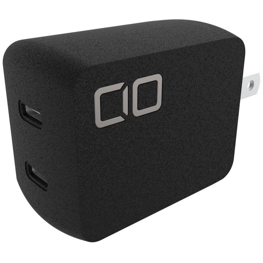 NovaPort DUO 65W GaN急速充電器 USB-C×2ポート ブラック CIO-G65W2C-BK ［2ポート /USB Power  Delivery対応 /GaN(窒化ガリウム) 採用］