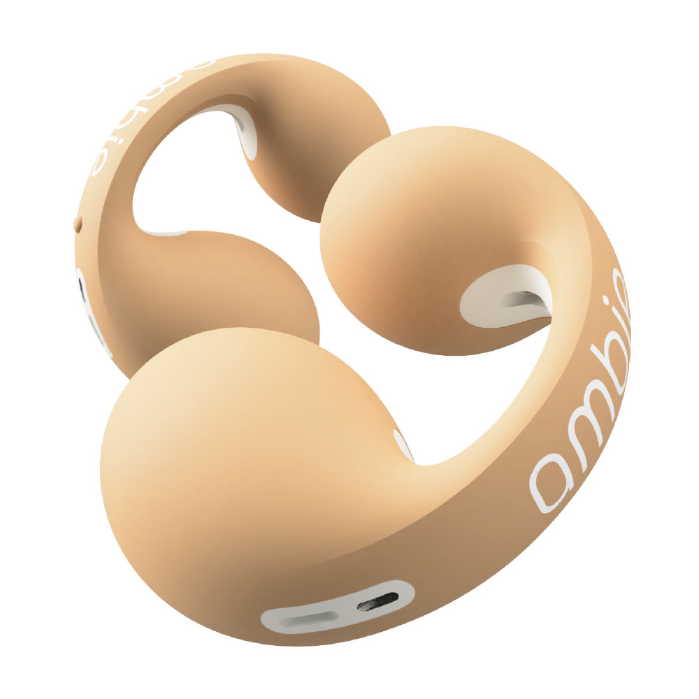 【美品】ambie AM-TW01-LTC ワイヤレスイヤホン Latte フルワイヤレスイヤホン ambie sound earcuffs Latte AM-TW01LTC