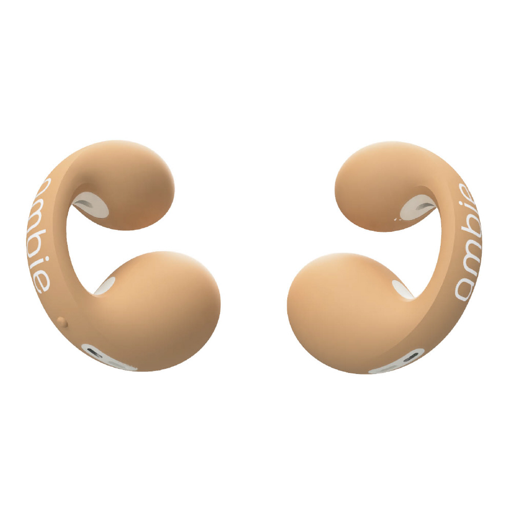 【美品】ambie AM-TW01-LTC ワイヤレスイヤホン Latte フルワイヤレスイヤホン ambie sound earcuffs Latte AM-TW01LTC