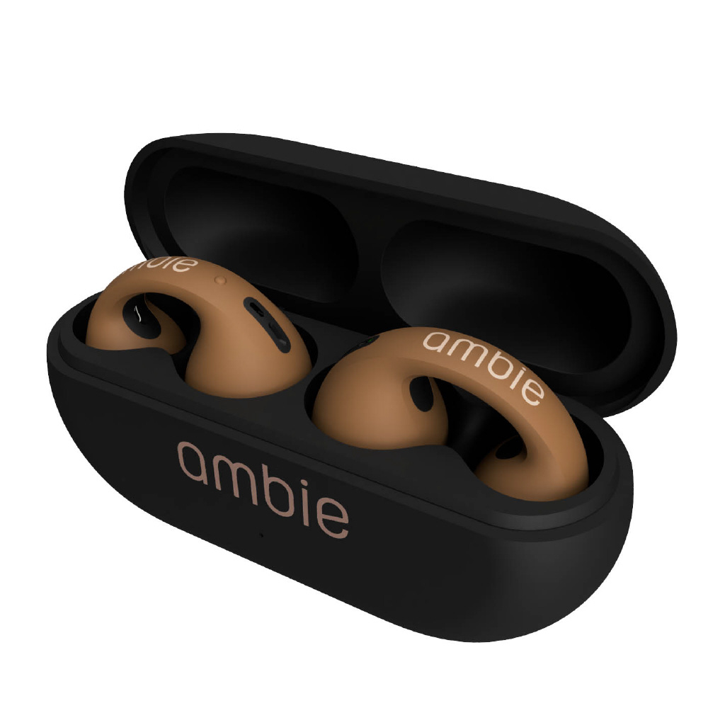 フルワイヤレスイヤホン ambie sound earcuffs Mocha AM-TW01MCC ［ワイヤレス(左右分離) /Bluetooth対応］