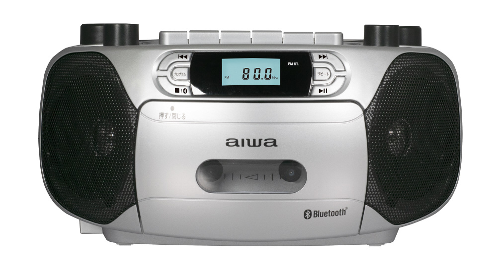 Bluetooth AIWA CDラジカセ CSD-MB400 カラオケ FM カラオケマイク端子付き Bluetooth対応CDラジオカセット