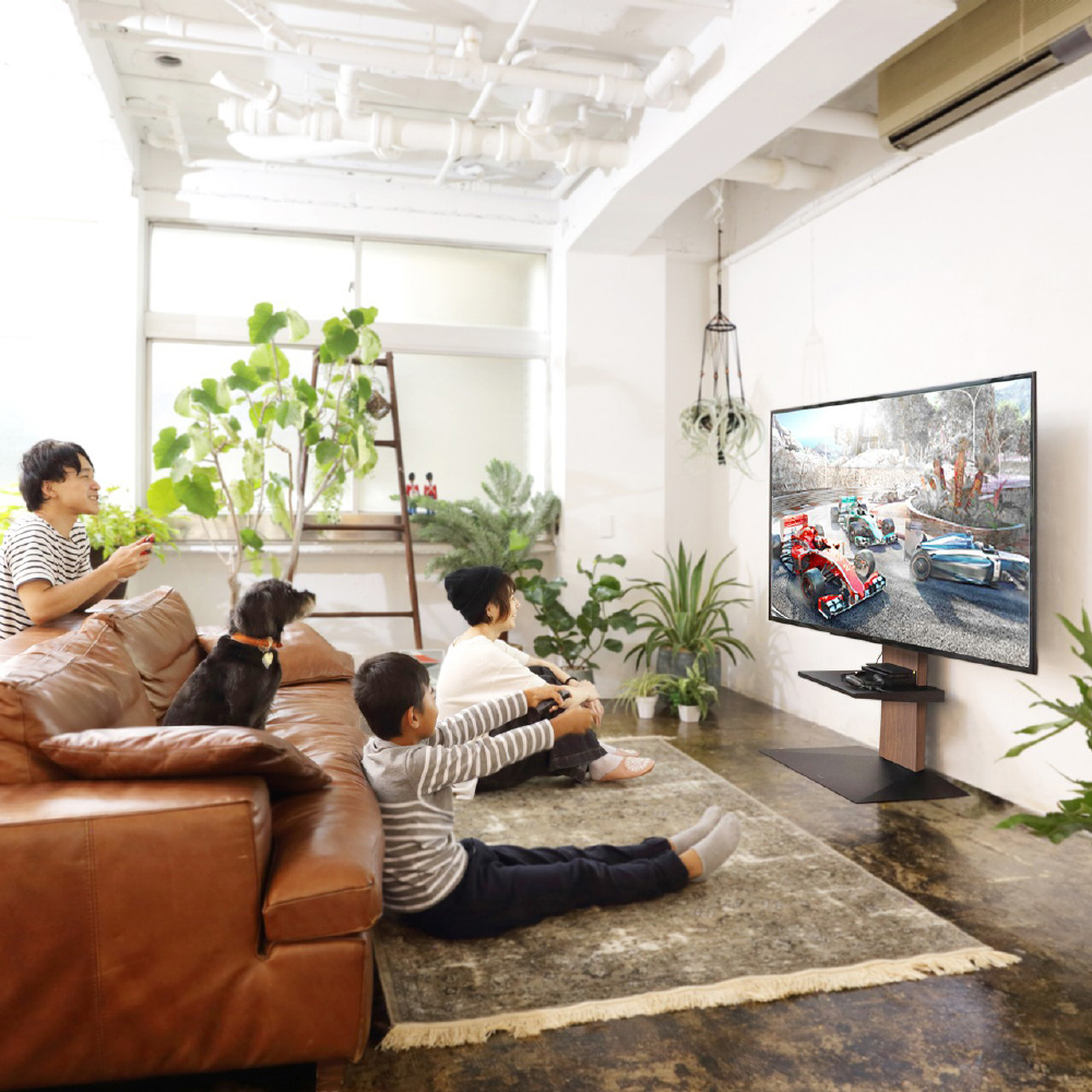 80V型対応 壁寄せテレビスタンド WALL ウォールV3 ロータイプ