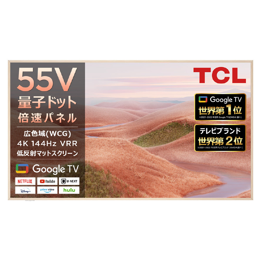 液晶テレビ 金属製・白色 55A300W ［55V型 /Bluetooth対応 /4K対応 /BS