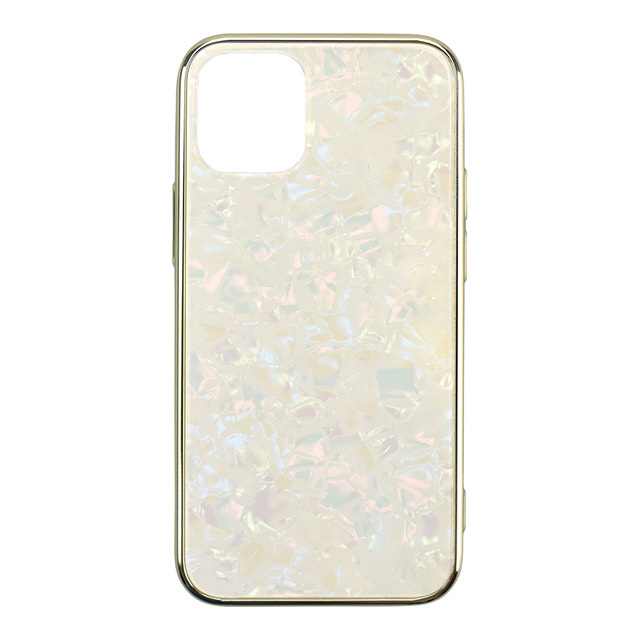 iPhone 12 mini 5.4インチ対応 ケース Glass Shell Case ゴールド UNI-CSIP20M-0GSGD