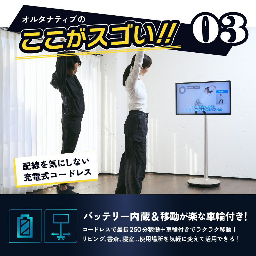 ADGET-ALT Androidタブレット 32インチモニター スタンド型 Adget