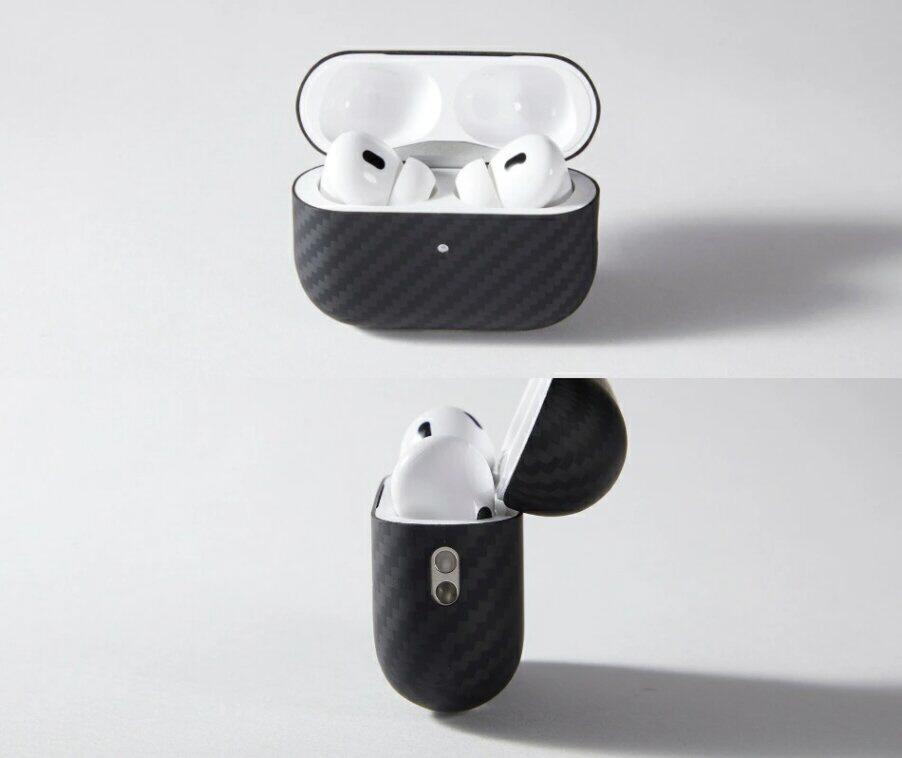 AirPods Pro（第2世代）用 アラミド繊維ケース「DURO」 マットブラック