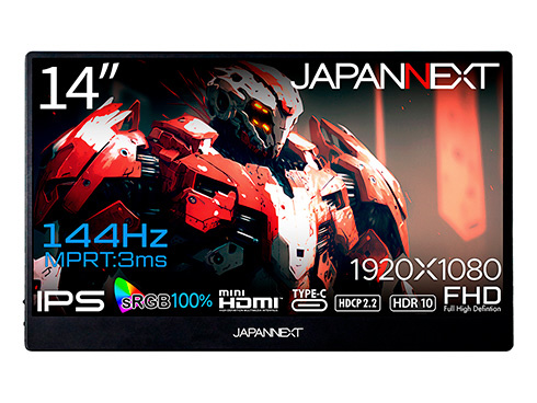 JN-MD-14i144F USB-C接続 モバイルモニター ［14.0型 /フルHD
