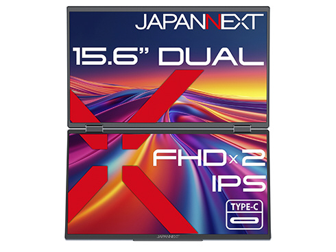 USB-C接続 2画面PCモニター デュアルモバイルモニター JN-DMD